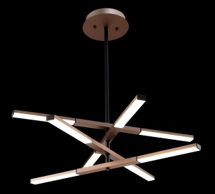 Люстра светодиодная Crystal Lux HI-WAY SP8 COFFEE