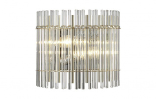 Настенный светильник Crystal Lux Aurelio AP2 Gold+Chrome/Transparent