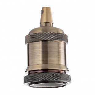 Патрон Ideal Lux Portalampada E27 Ghiera Ottone Brunito