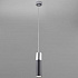 Подвесной светодиодный светильник Eurosvet Double Topper 50135/1 LED хром/черный