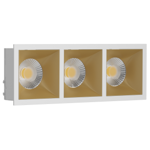 Встраиваемый светильник LeDron RISE KIT 3 White/Gold