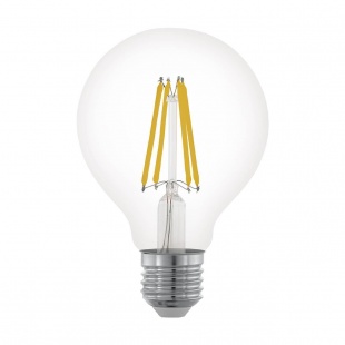 Лампа светодиодная филаментная диммируемая Eglo E27 6W 2700К прозрачная 11702