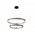 Подвесная люстра Crystal Lux FERNANDO SP123W LED D600+800 COFFEE/BLACK