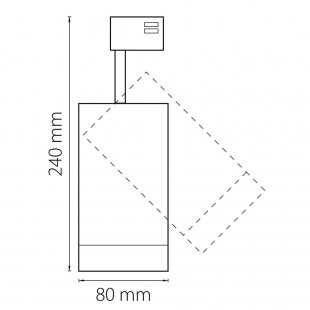 Трековый трехфазный светодиодный светильник Lightstar Canno Led 303574