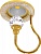 Точечный светильник FEDE PARIS DE LUXE Gold White Patina FD1034CLOP