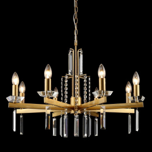 Подвесная люстра Crystal Lux Marron SP8 Brass