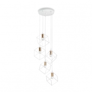 Подвесная люстра Ideal Lux Ice SP5 Bianco