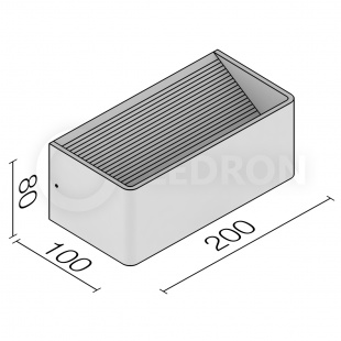 Настенный светодиодный светильник LeDron LD1200/6W-B
