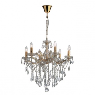 Люстра с хрусталем Ideal Lux Florian SP6 Oro