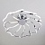 Потолочный светодиодный светильник Eurosvet Begonia 90095/10 хром