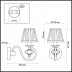 Бра Odeon Light Medea 4186/1W