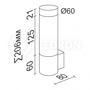 Настенный светильник LeDron WWS0802-1 White