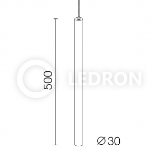 Подвесной светодиодный светильник LeDron HL012-8 Black