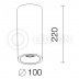 Накладной светильник LeDron MJ1027GB220mm