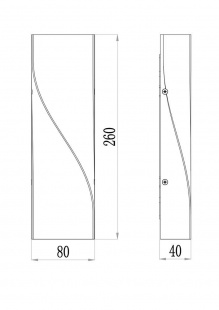 Светильник уличный настенный Maytoni Twist O040WL-L11W3K