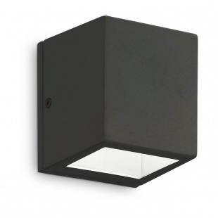 Уличный настенный светильник Ideal Lux Twin AP1 Small Nero