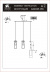 Подвесной светильник Arte Lamp Aries A8983SP-3PB Подвесной светильник Arte Lamp Aries A8983SP-3PB