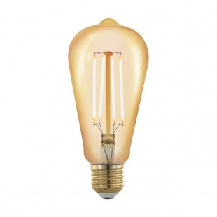 Лампа светодиодная филаментная диммируемая Eglo E27 4W 1700К золотая 11696