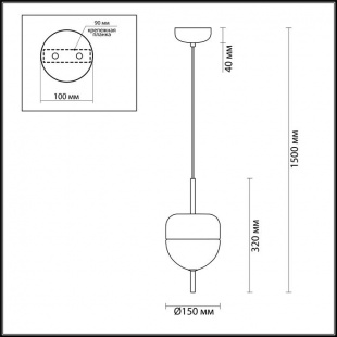 Подвесной светодиодный светильник Odeon Light Pamfa 4621/12L