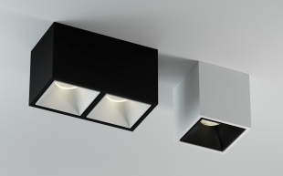 Накладной светодиодный светильник LeDron KUBING 2 Black/White