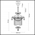 Подвесной светильник Odeon Light Sharm 4686/1