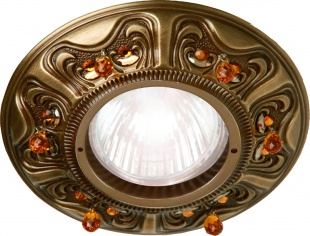 Точечный светильник FEDE Crystal de luxe Bright Patina FD1006RPBCL
