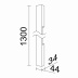 Настенный светодиодный светильник LeDron RAILING 1300 White