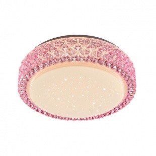 Светильник светодиодный потолочный розовый Citilux Кристалино CL705014