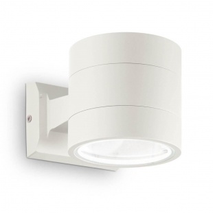 Уличный настенный светильник Ideal Lux Snif Ap1 Round Bianco