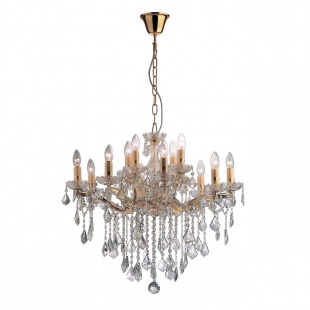 Люстра с хрусталем Ideal Lux Florian SP12 Oro