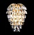 Настенный светильник Crystal Lux Charme AP3 Gold/Transparent