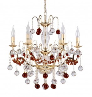 Подвесная люстра Crystal Lux FRUTA SP6 GOLD