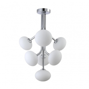 Подвесная люстра Crystal Lux ALICIA SP7 CHROME/WHITE