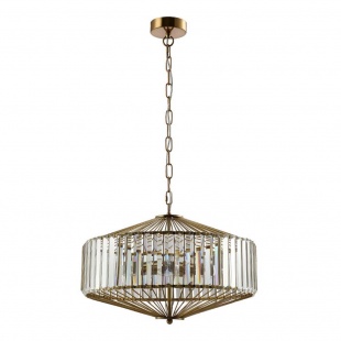 Подвесной светильник Crystal Lux Fiesta SP5 Brass/Transparente
