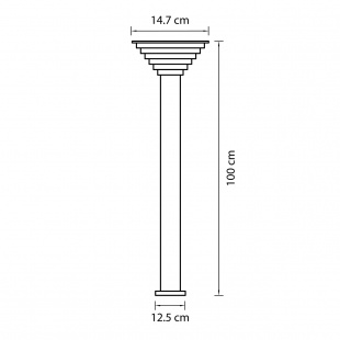 Уличный светодиодный светильник Lightstar Piatto 379737