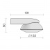Накладной светодиодный светильник LeDron KRIS SLIM White/Grey