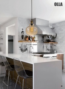 Светильник подвесной Crystal Lux Olla SP1 AMBRA
