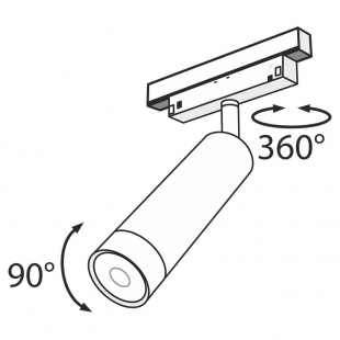 Трековый магнитный светодиодный светильник Maytoni Track Lamps TR019-2-7W4K-B