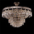 Потолочная люстра Eurosvet 10167/8 античная бронза/прозрачный хрусталь Strotskis