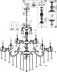 Люстра Maytoni Monica DIA882-PL-30-G