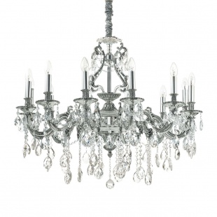 Люстра с хрусталем Ideal Lux Gioconda SP12 Argento