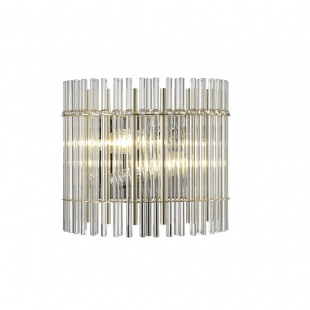 Настенный светильник Crystal Lux Aurelio AP2 Gold+Chrome/Transparent