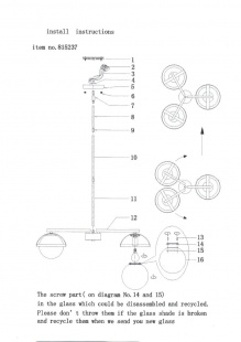 Люстра Lightstar Croco 815237