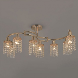 Хрустальная люстра с золотом Citilux Капри CL314182