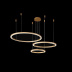 Подвесная люстра Crystal Lux FORTUNA SP158W LED D400+600+800 GOLD