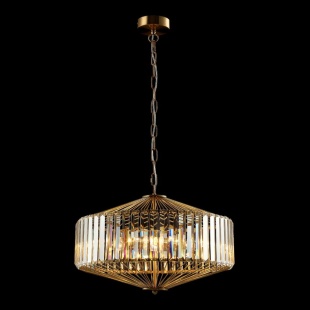Подвесной светильник Crystal Lux Fiesta SP5 Brass/Transparente