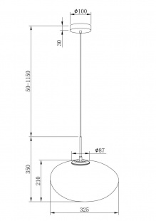 Подвесной светодиодный светильник Maytoni Roca MOD004PL-L5W3K