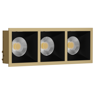 Встраиваемый светильник LeDron RISE KIT 3 Gold/Black