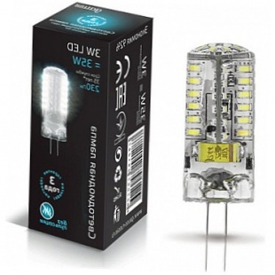 Лампа Gauss LED G4 AC185-265V 3W 4100K