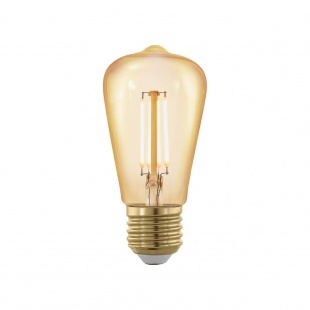 Лампа светодиодная филаментная диммируемая Eglo E27 4W 1700К золотая 11695